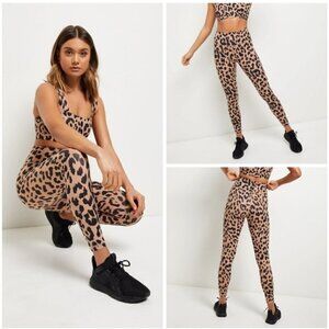 𝅺nwt ALLFENIX LEOPARD PRINT 7/8 LEGGINGS XS
